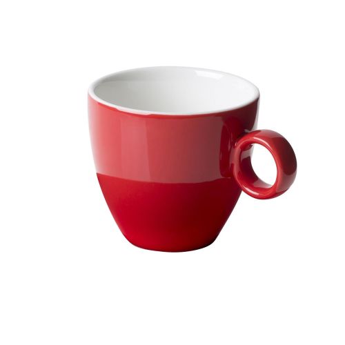 Druck rote Kaffeetasse Bart